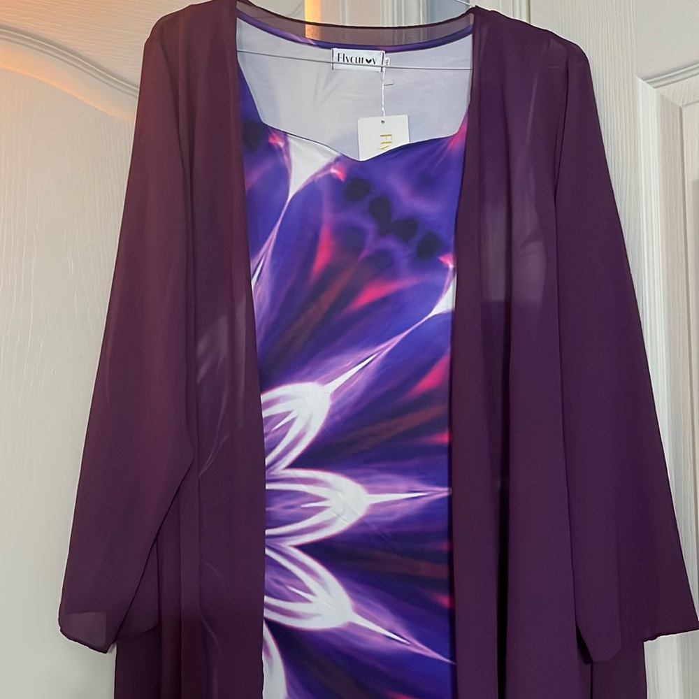 Purple Flower Dress